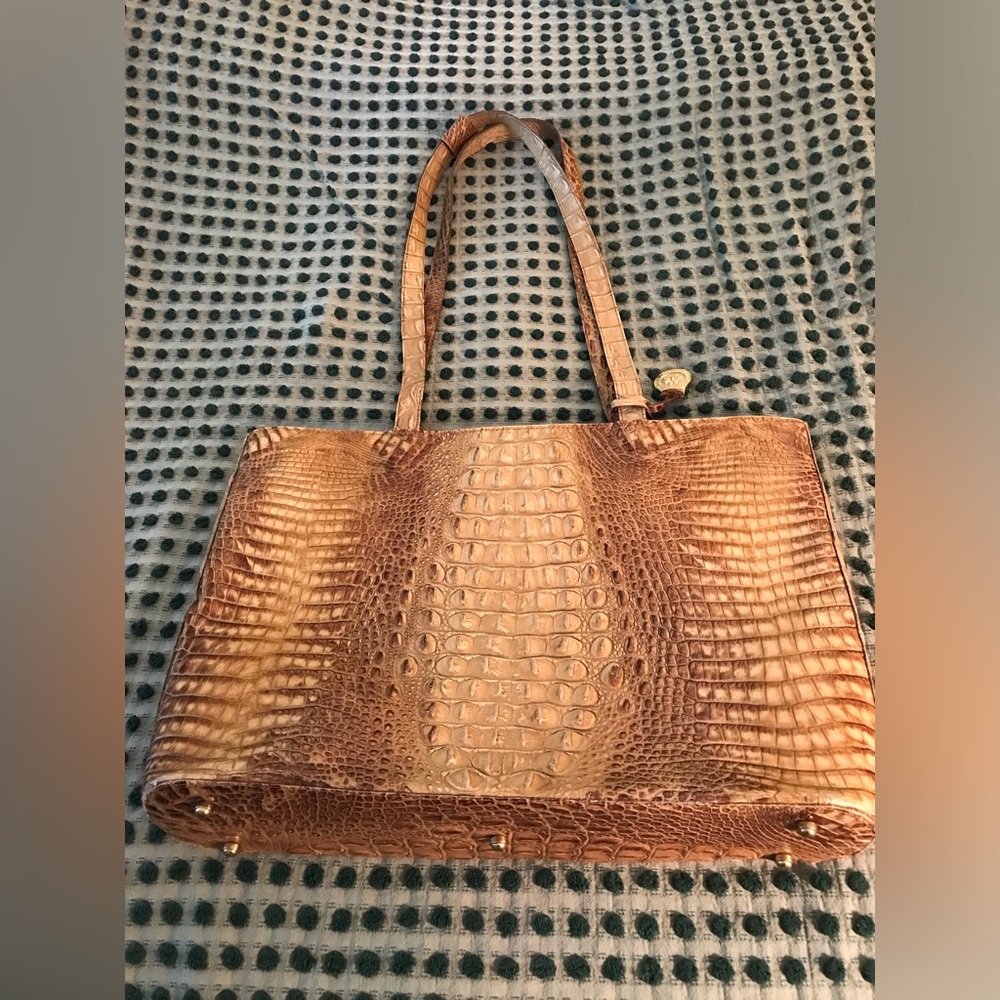Brahmin Croc-Embossed Tote